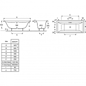 Акриловая ванна Jacob Delafon Evok E60341-00 170х80 , изображение 6