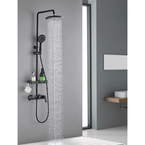 Душевая стойка Orans 7003WX черный , изображение 2