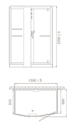 Изображение Душевая кабина Orans 89102RW Душевая кабина Orans 89102RW , изображение 12