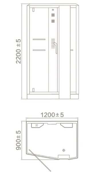 Душевая кабина Orans 89105RB , изображение 7