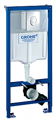 Фото Система инсталляции для унитазов Grohe Rapid SL 38721001 3 в 1 с кнопкой смыва
