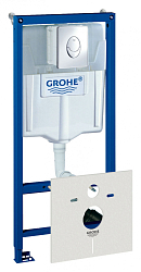 Фото Система инсталляции для унитазов Grohe Rapid SL 38750001 4 в 1 с кнопкой смыва