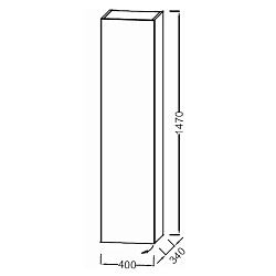 Фото Шкаф-пенал Jacob Delafon EB1850G-N18 L белый блестящий