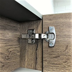 Фото Зеркало-шкаф Comforty Никосия 60 дуб темный