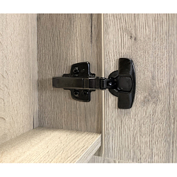 Фото Зеркало-шкаф Comforty Бонн 75 графит/дуб дымчатый