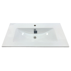 Фото Тумба с раковиной Comforty Франкфурт 90 бетон светлый, с раковиной Quadro 90