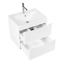 Фото Тумба под раковину BelBagno Acqua 60 подвесная, bianco lucido