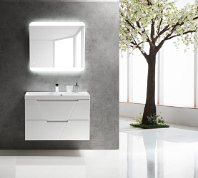 Фото Тумба под раковину BelBagno Vittoria 90 подвесная, bianco opaco