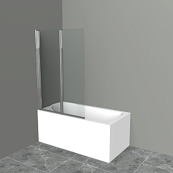 Фото Шторка на ванну BelBagno Uno UNO-V-2-120/150-C-Cr