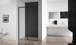 Фото Душевая дверь в нишу BelBagno Acqua ACQUA-BF-1-140-C-NERO
