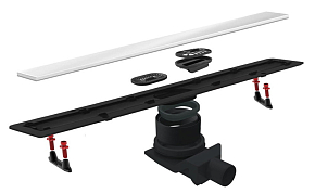 Фото Душевой лоток Pestan Confluo Frameless Line 650 белое стекло