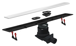 Душевой лоток Pestan Confluo Frameless Line 550 белое стекло , изображение 2