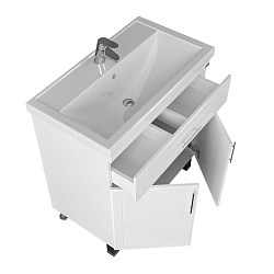 Фото Тумба под раковину СаНта Дублин 80 напольная, 2 дверки