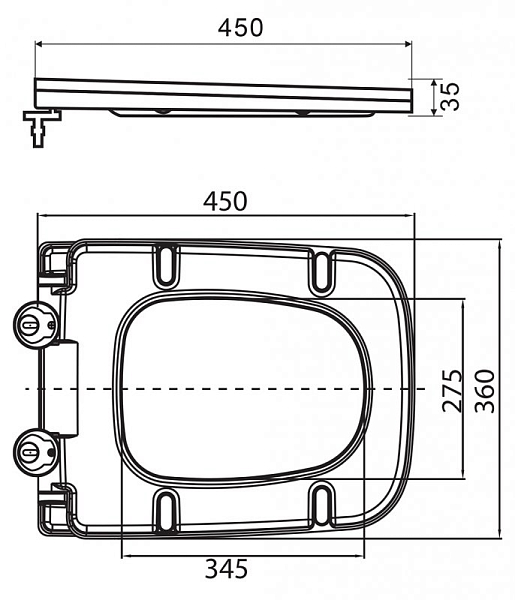 Унитаз подвесной BelBagno Ardente-C безободковый , изображение 11