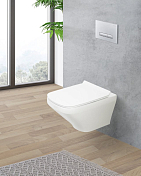 Унитаз подвесной BelBagno Sela безободковый, белый , изображение 9