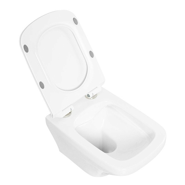 Унитаз подвесной BelBagno Sela безободковый, белый , изображение 5