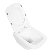 Унитаз подвесной BelBagno Sela безободковый, белый , изображение 5