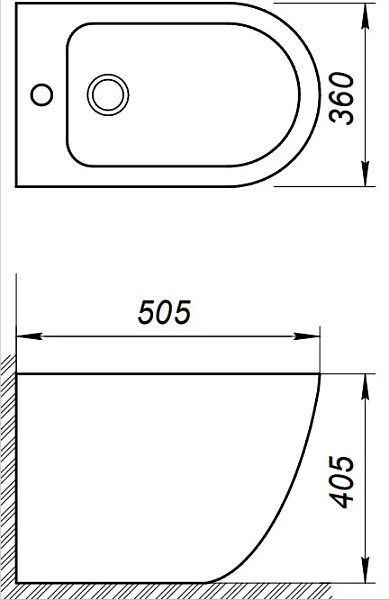 Биде напольное BelBagno Sfera-R BB2141B , изображение 7
