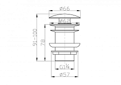 Донный клапан BelBagno BB-SC-ORO , изображение 3