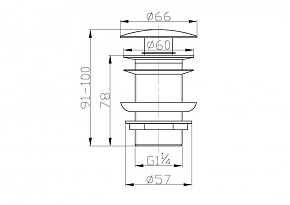 Фото Донный клапан BelBagno BB-SC-CRM