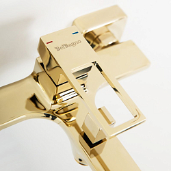 Фото Смеситель BelBagno Luce LUC-VAS-ORO для ванны с душем