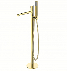Фото Смеситель BelBagno Uno UNO-FMT-ORO напольный, для ванны с душем