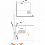 Зеркало Aquaton Отель 100 , изображение 4