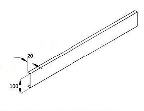 Фото Экран для поддона Cezares TRAY-AS-AH-150/90-100-SCR