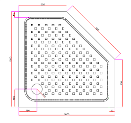 Фото Поддон для душа Cezares TRAY-A-P-100-15-W