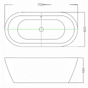 Изображение Акриловая ванна Esbano Tokyo ESVATOKYW 170x80 Акриловая ванна Esbano Tokyo ESVATOKYW 170x80 , изображение 3