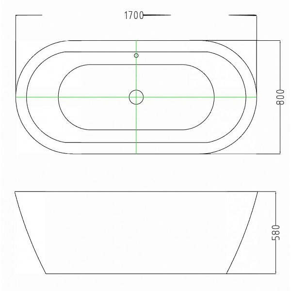 Акриловая ванна Esbano Tokyo ESVATOKYB 170x80 , изображение 3