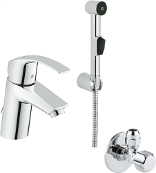 Фото Смеситель Grohe Eurosmart New 23124002 для раковины с гигиеническим душем