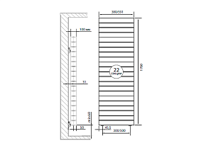 Фото Радиатор Royal Thermo PianoForte Tower Noir Sable - 22 секц.