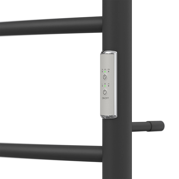 Полотенцесушитель электрический Point Афина П5 80х50 черный , изображение 4