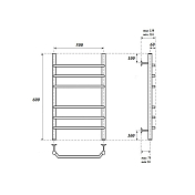 Полотенцесушитель водяной Point Венера П6 60х50 хром , изображение 3