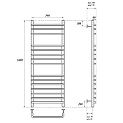 Полотенцесушитель электрический Point Нептун П15 100х50 хром , изображение 4