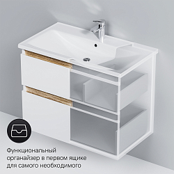 Фото Тумба под раковину AM.PM X-Joy 80 белая подвесная