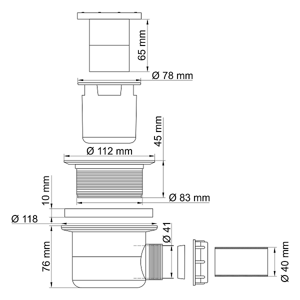 Сифон для поддона Wasserkraft D454 , изображение 2