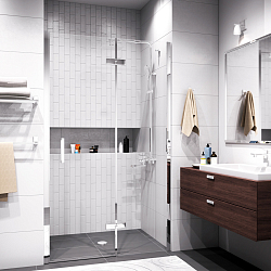 Фото Душевая дверь в нишу Wasserkraft Aller 10H05-SPR 120 см