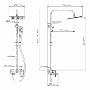 Душевая стойка Wasserkraft A27701 , изображение 2