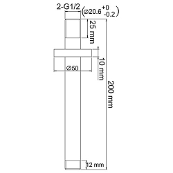 Фото Кронштейн для верхнего душа Wasserkraft A068