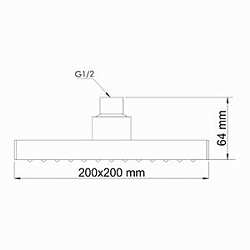 Фото Верхний душ Wasserkraft A028