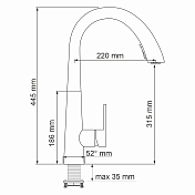 Изображение Смеситель Wasserkraft A8617 для кухонной мойки Смеситель Wasserkraft A8617 для кухонной мойки , изображение 4