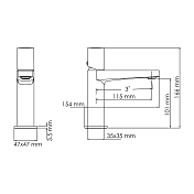 Смеситель Wasserkraft Naab 8603 для раковины , изображение 9