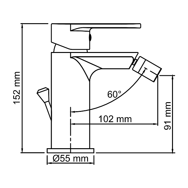 Смеситель Wasserkraft Mindel 8506 для биде , изображение 10