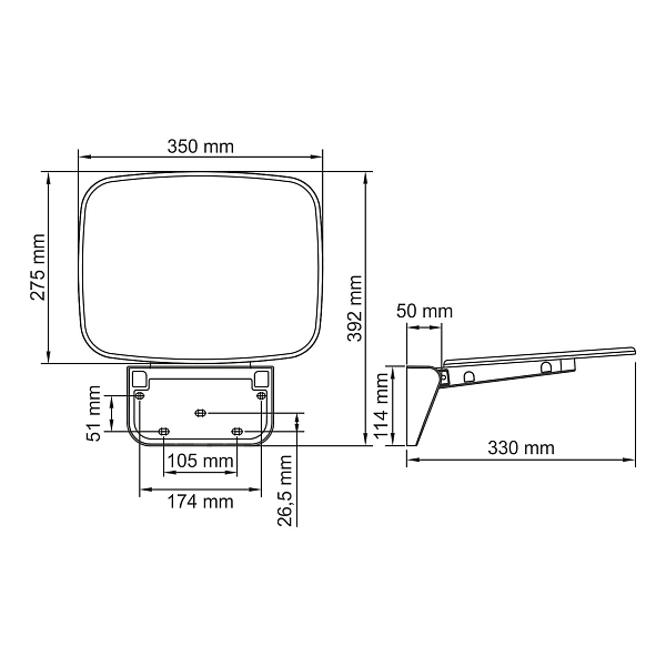 Сиденье для душа Wasserkraft SS402 черное , изображение 2