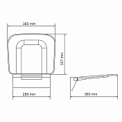 Сиденье для душа Wasserkraft SS403 белое , изображение 2