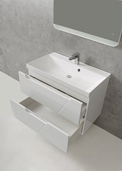 Фото Тумба под раковину BelBagno Vittoria 80 подвесная, bianco lucido