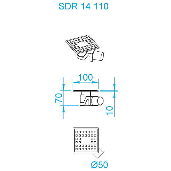 Душевой трап RGW Shower Drain SDR-14 47211411-01 , изображение 4