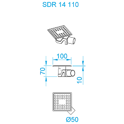 Фото Душевой трап RGW Shower Drain SDR-14B 47211411-04